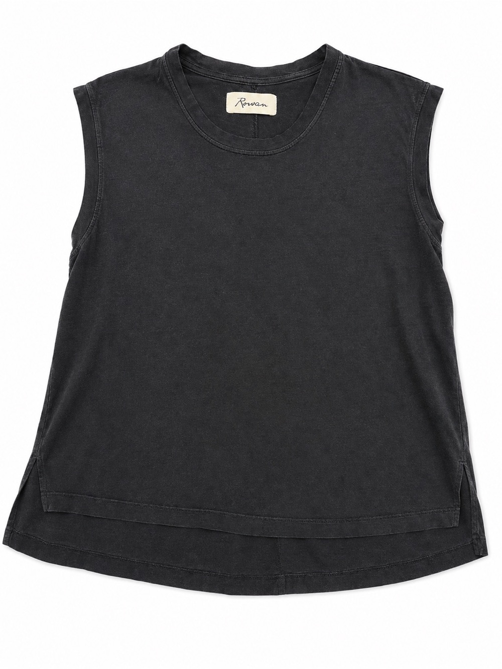 Rowan 100% Cotton Black Sleeveless Tee – Size Small
